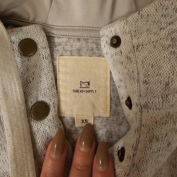 Front Button Hoodie - Picture 3 of 3